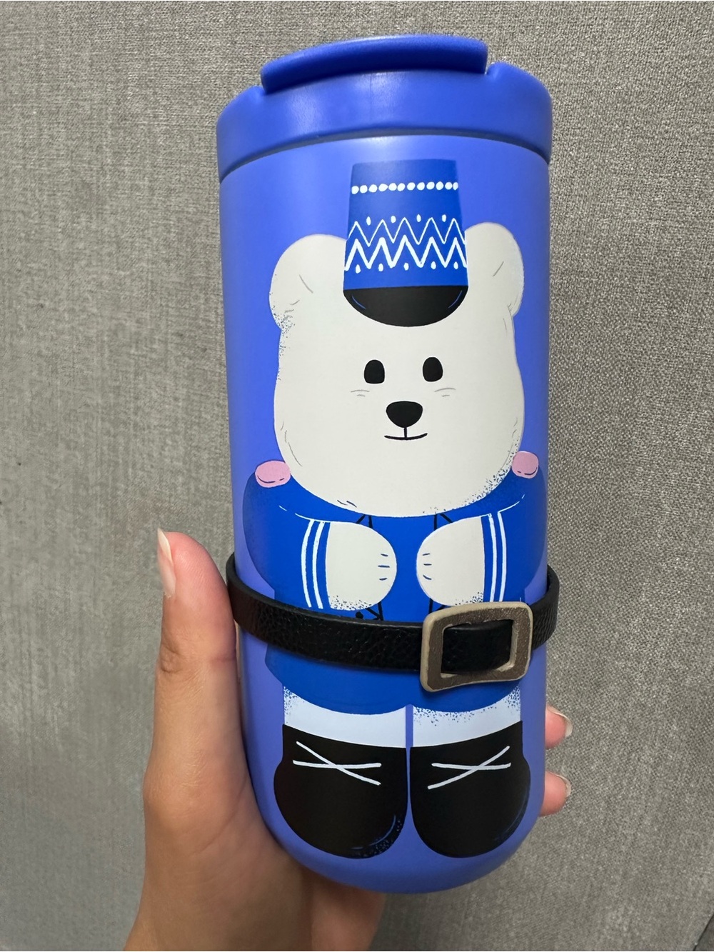 Starbucks Blue Bear Bottle with Strap